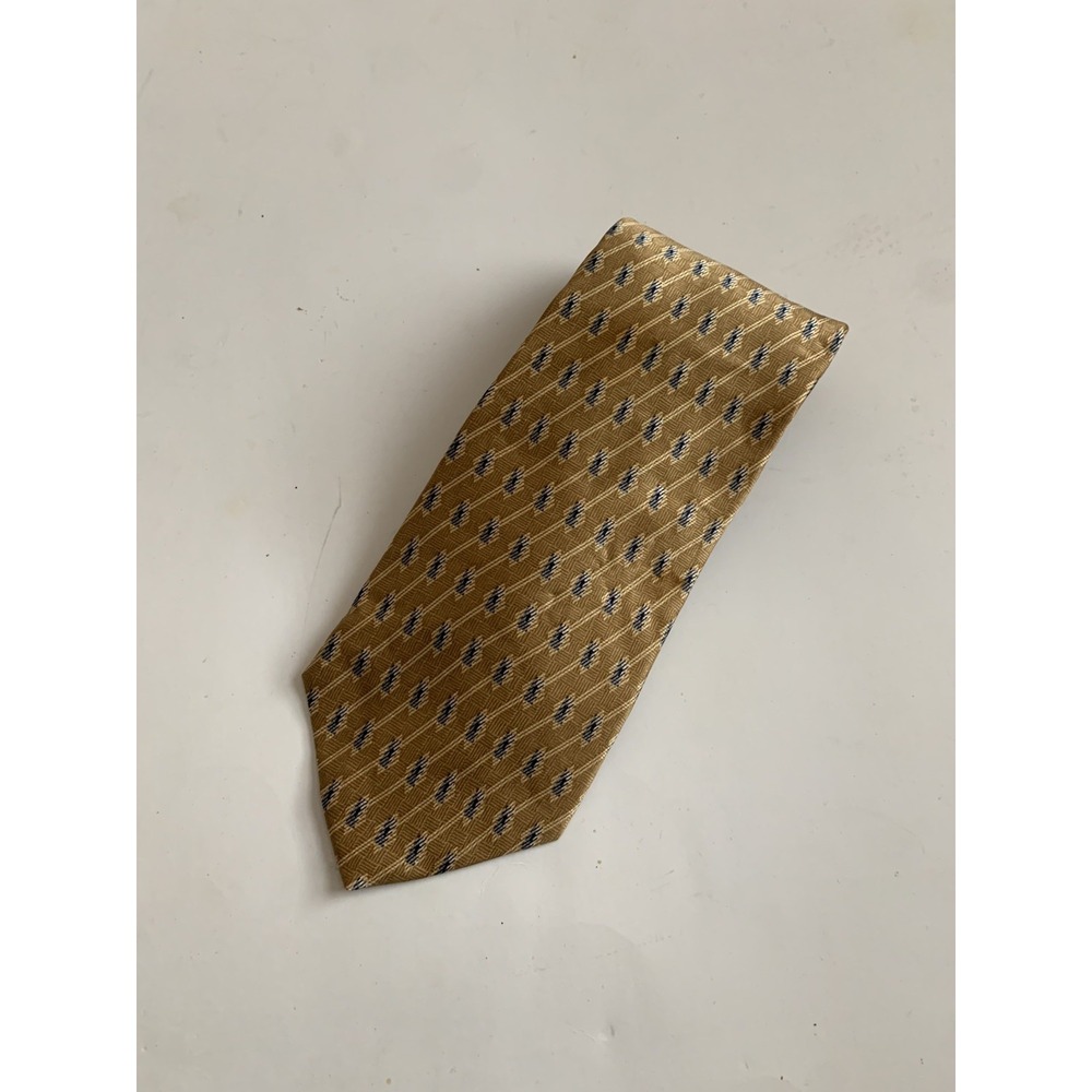 BILL BLASS NEO 100% Silk Men's Necktie Geometric Pattern